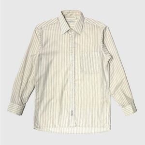 Vintage 1980’s Christian Dior Yellow Striped Dress Shirt M